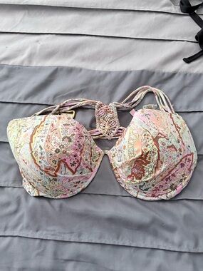 Victoria's Secret Pastel Floral Paisley Padded Bikini Top